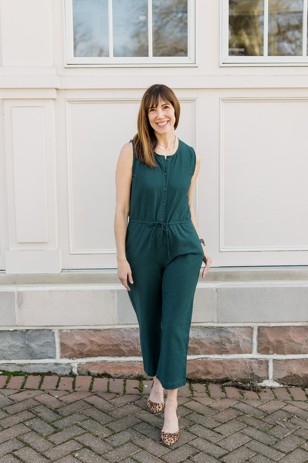 Sleeveless Woven Jumpsuit