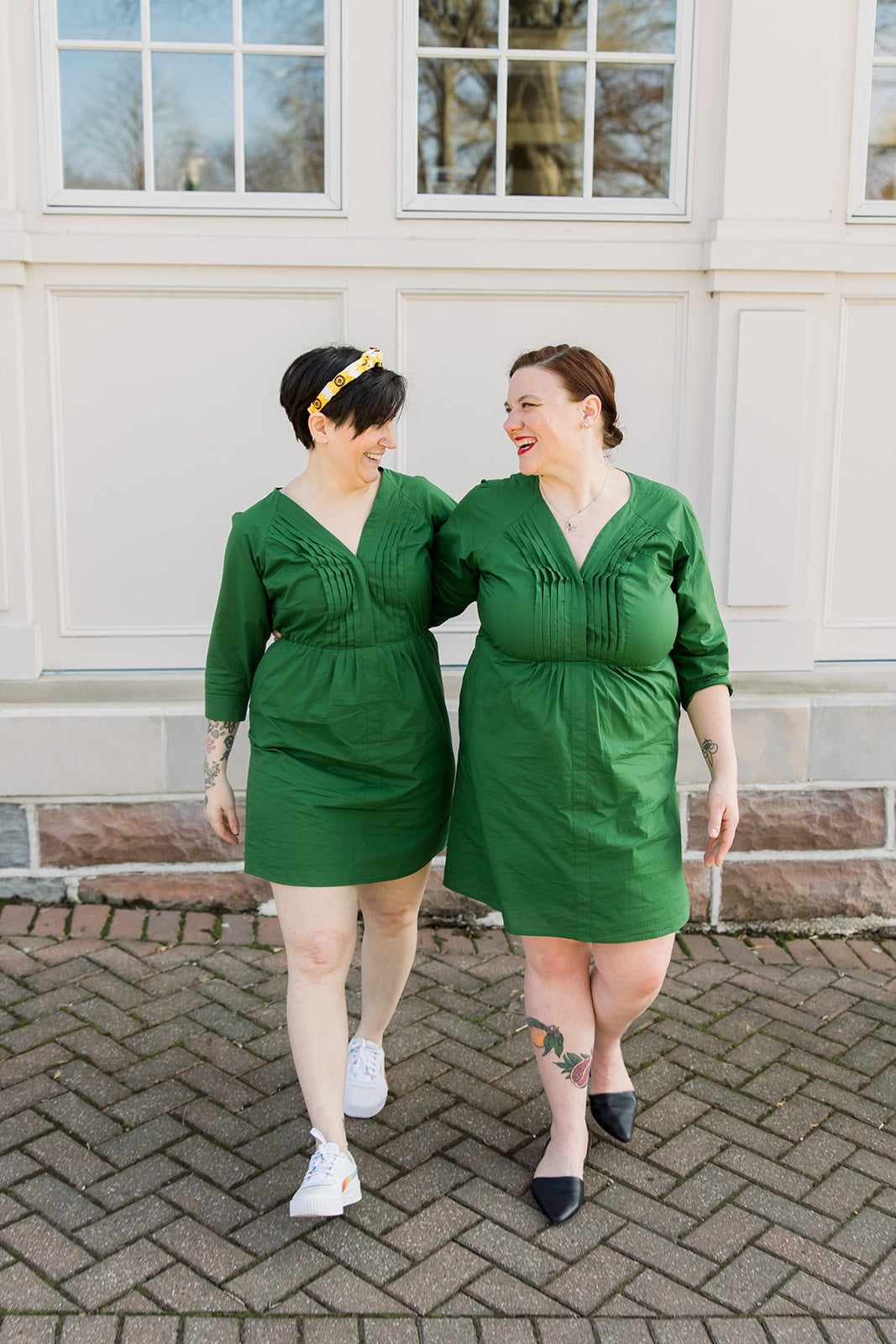 Tux Pleat Mini Dress
