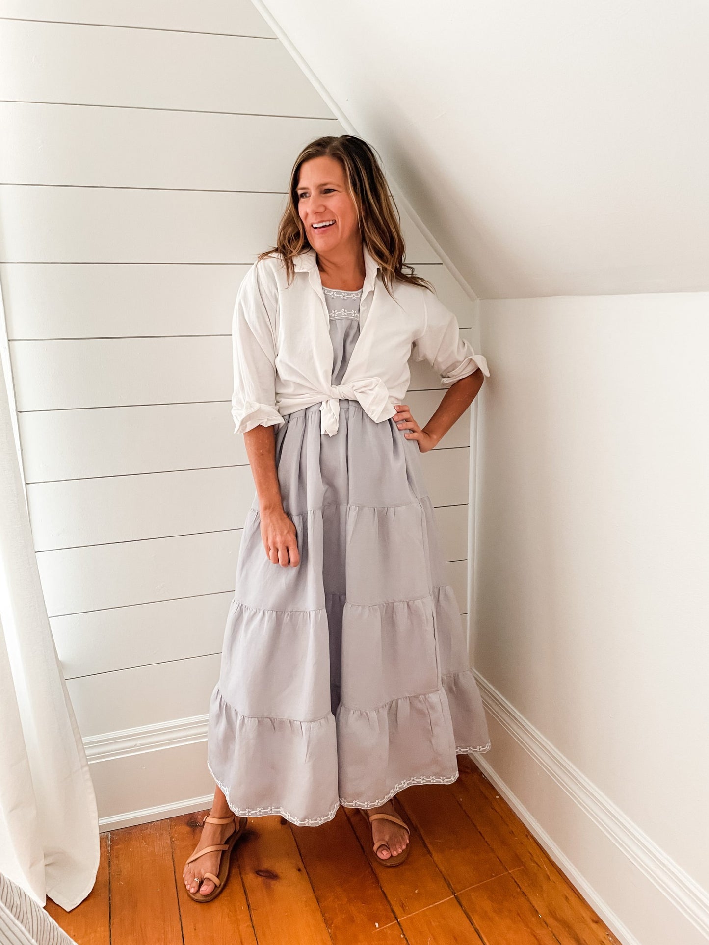 Embroidered Maxi Dress
