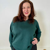 V-Neck Fleece Top