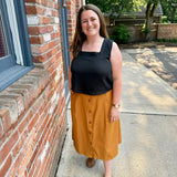 Sleeveless Square Neck Top