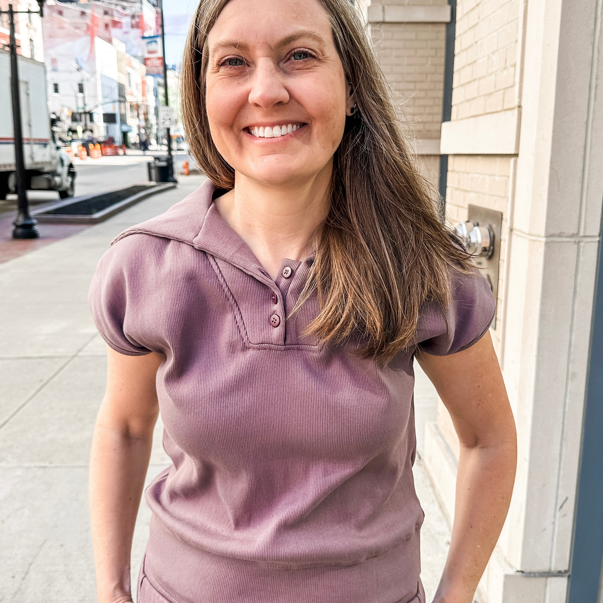 Knit Ribbed Cap Sleeve Top