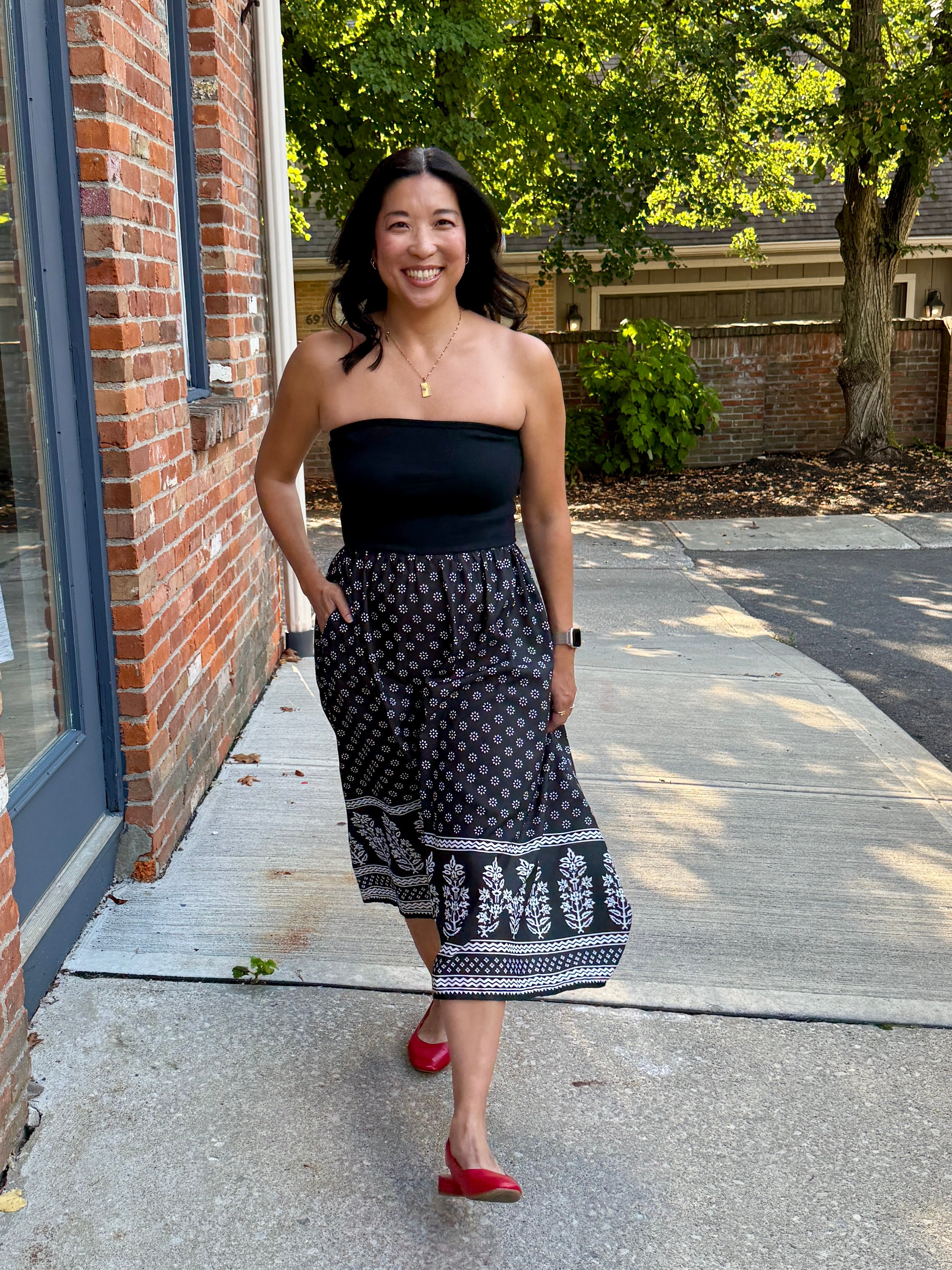 Mixed Media Strapless Dress Evolverie Clothing Mixed Media Strapless Dress Evolverie Clothing