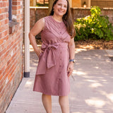 Sleeveless Shirt Dress