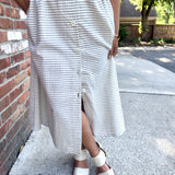 Short Sleeve Button-Front Dress