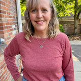 Long Sleeve Raglan Knit Top