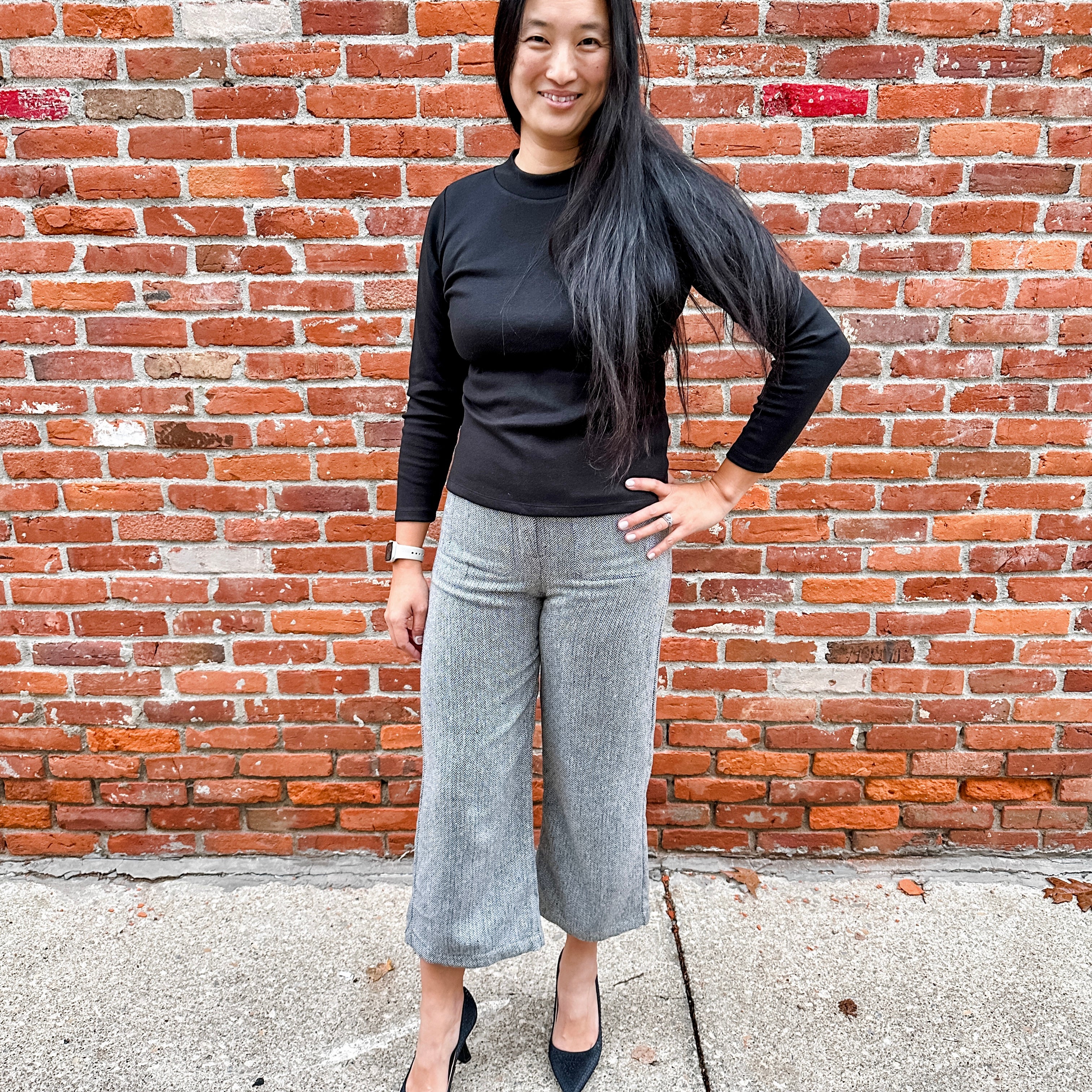 Tweed Front Pocket Pant