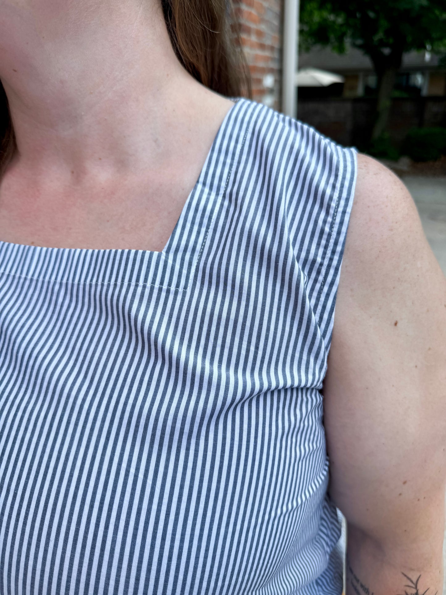 Sleeveless Square Neck Top