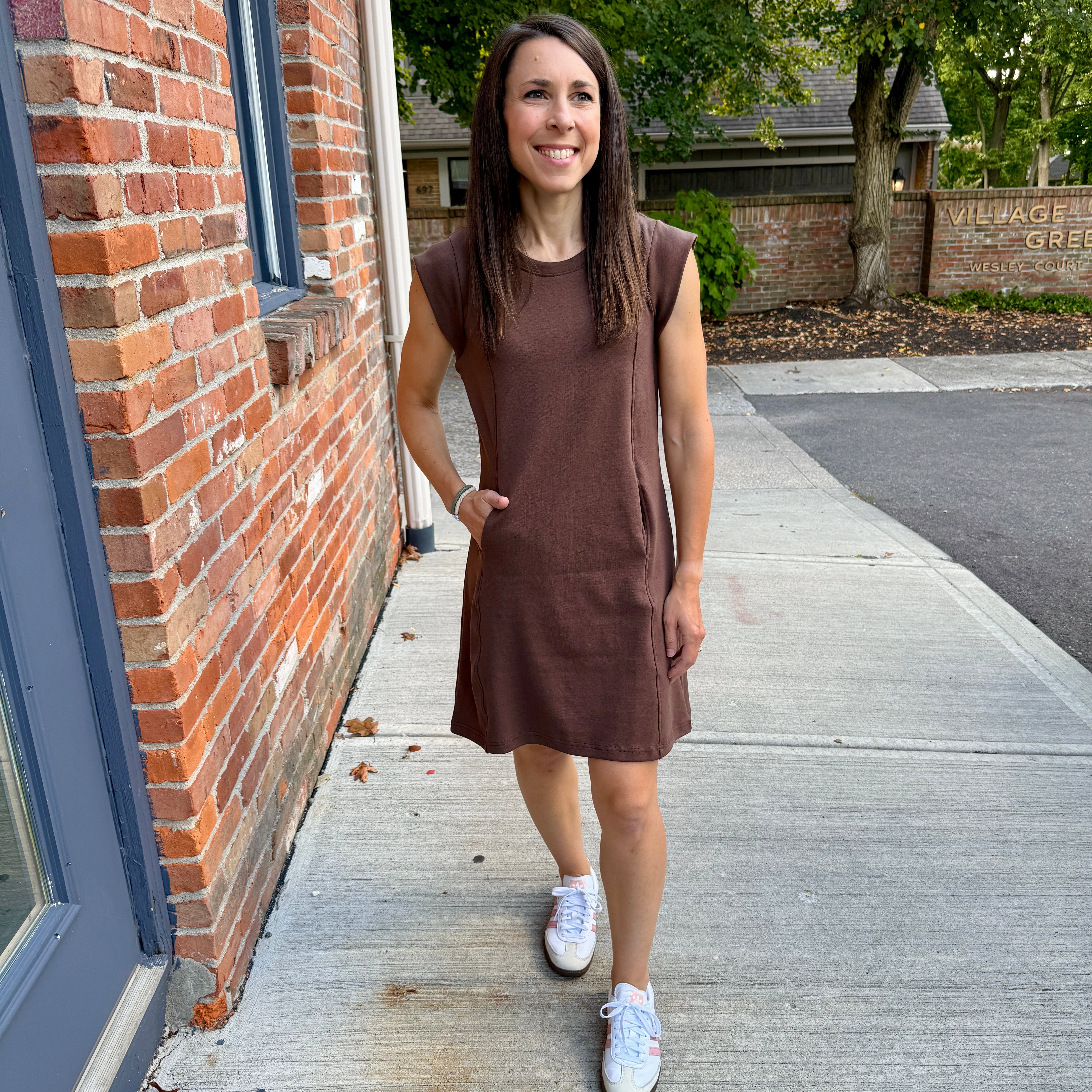 A-Line Knit Shift Dress