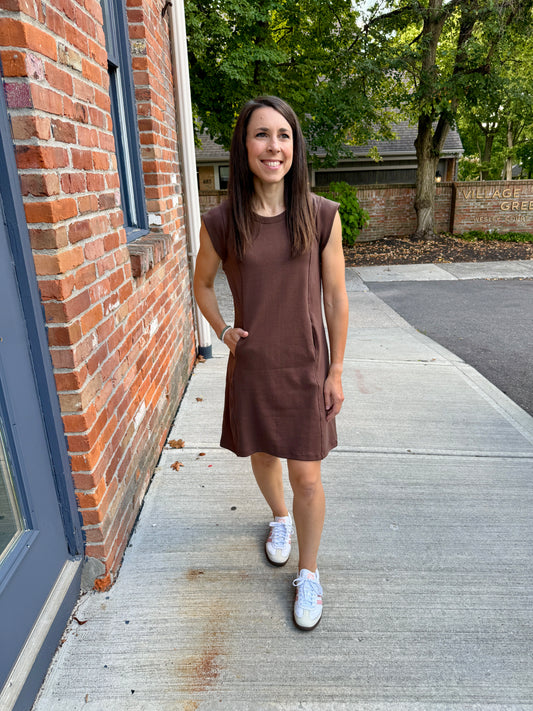 A-Line Knit Shift Dress