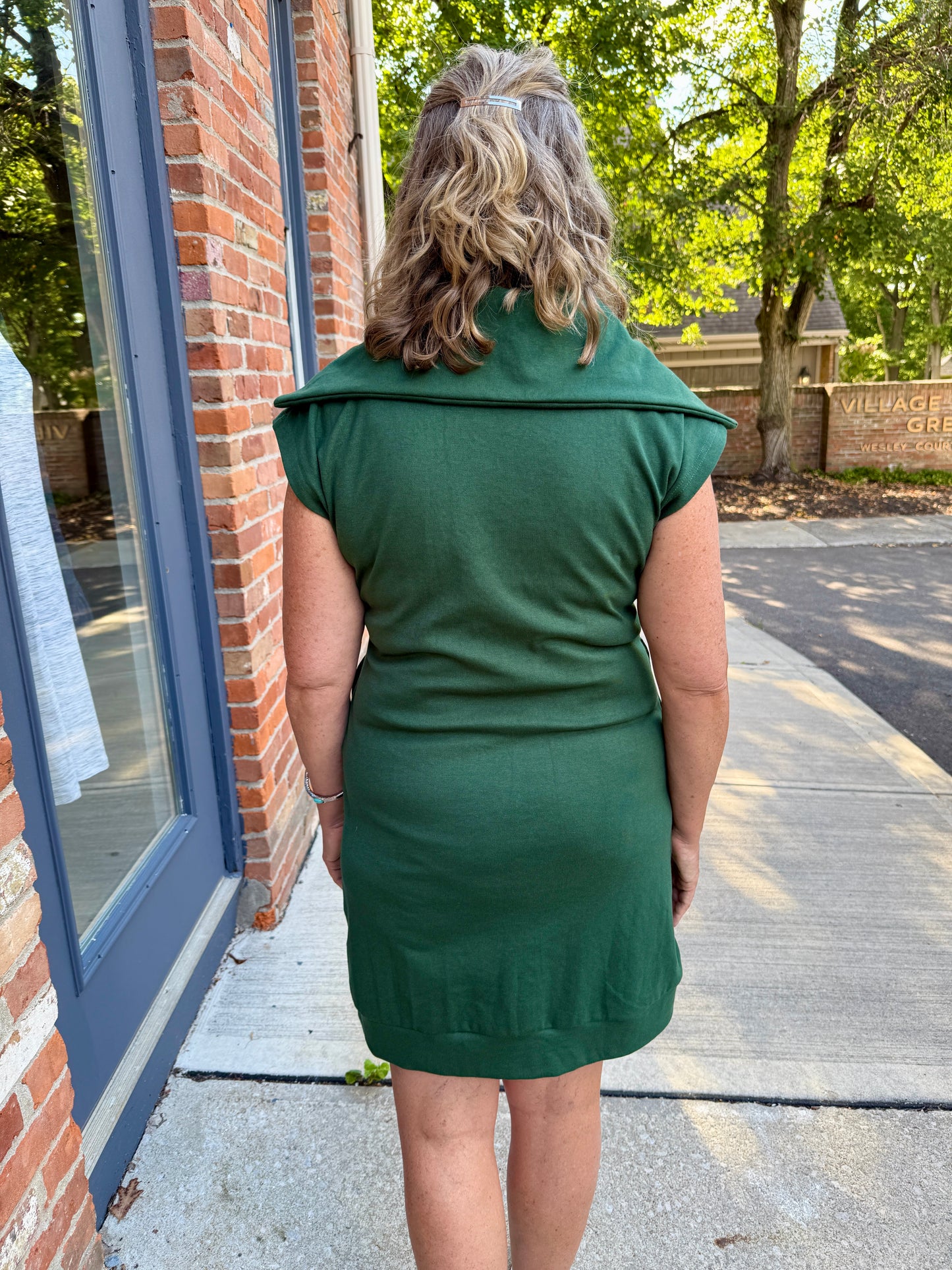 1/2 zip tunic dress