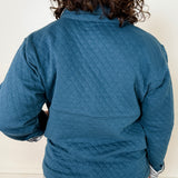 Quilted Snap Pullover