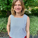 Sleeveless Square Neck Top