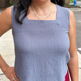 Sleeveless Square Neck Top