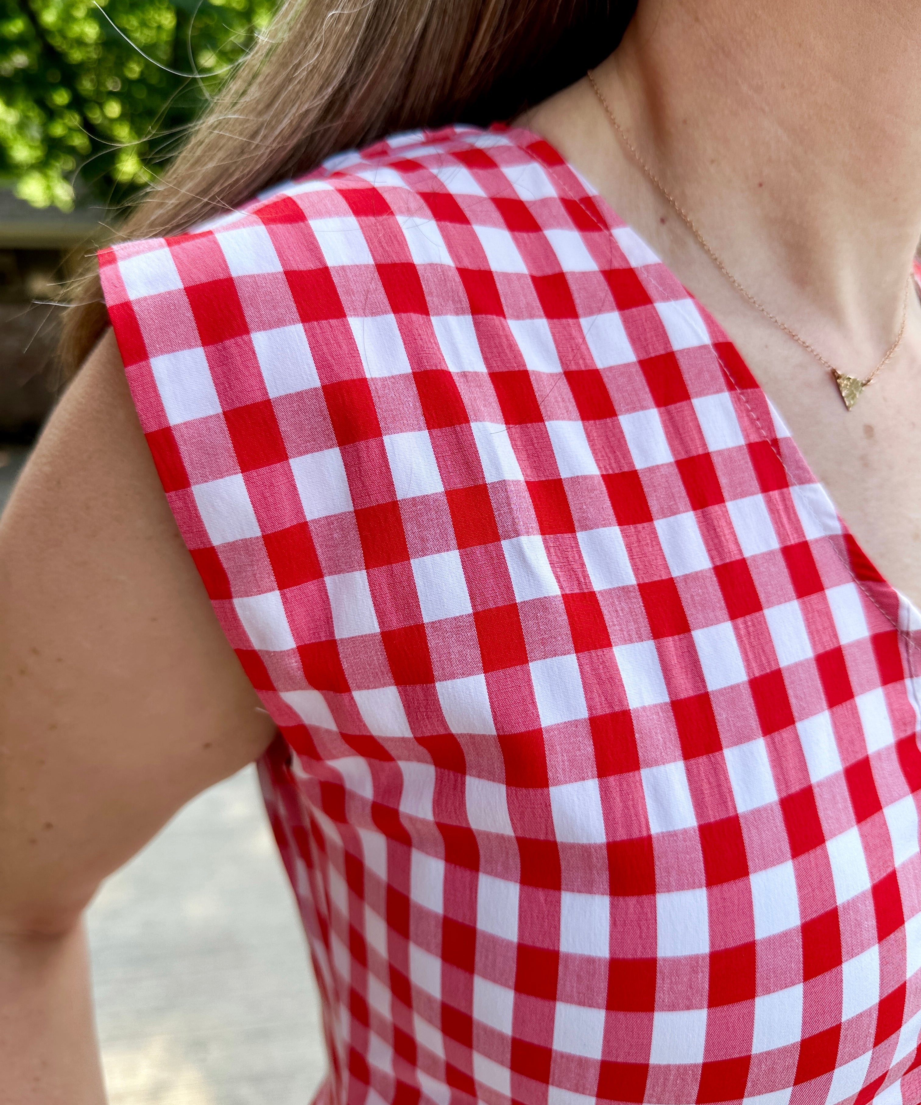 Jewel Button-Front Midi Dress