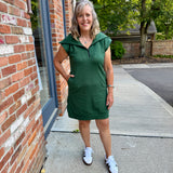 1/2 zip tunic dress