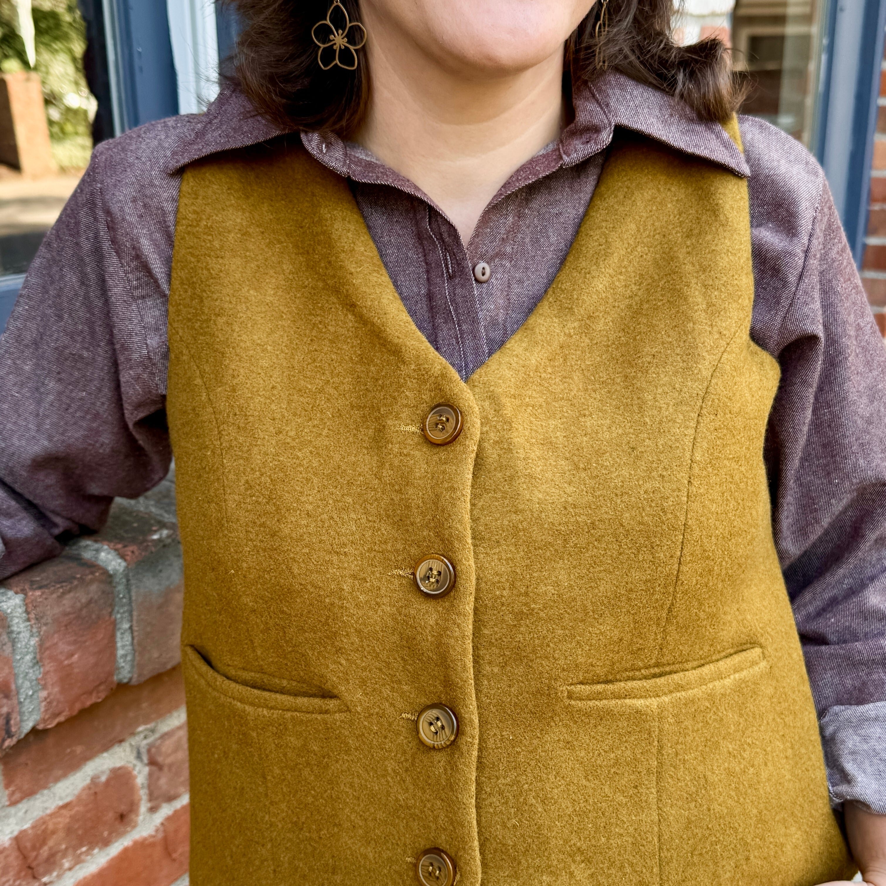 Button-Front Vest