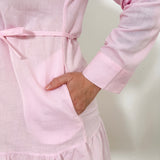 Lily Drop Waist Linen Dress