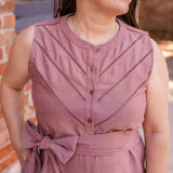 Sleeveless Shirt Dress