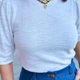 Lightweight Sweater with Elbow Sleeve