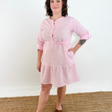 Lily Drop Waist Linen Dress