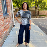 Boat Neck stripe top