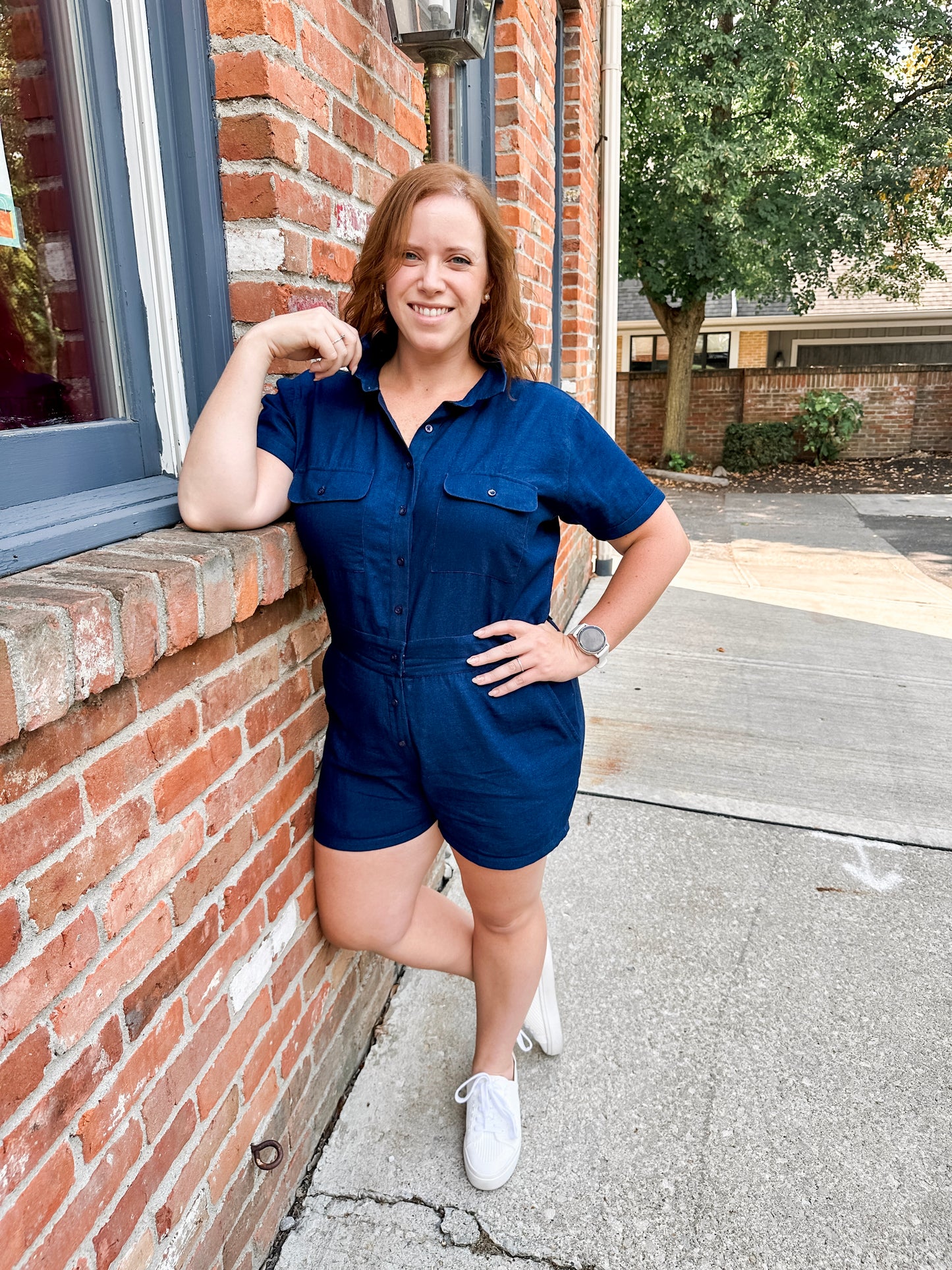 Utility Linen Romper