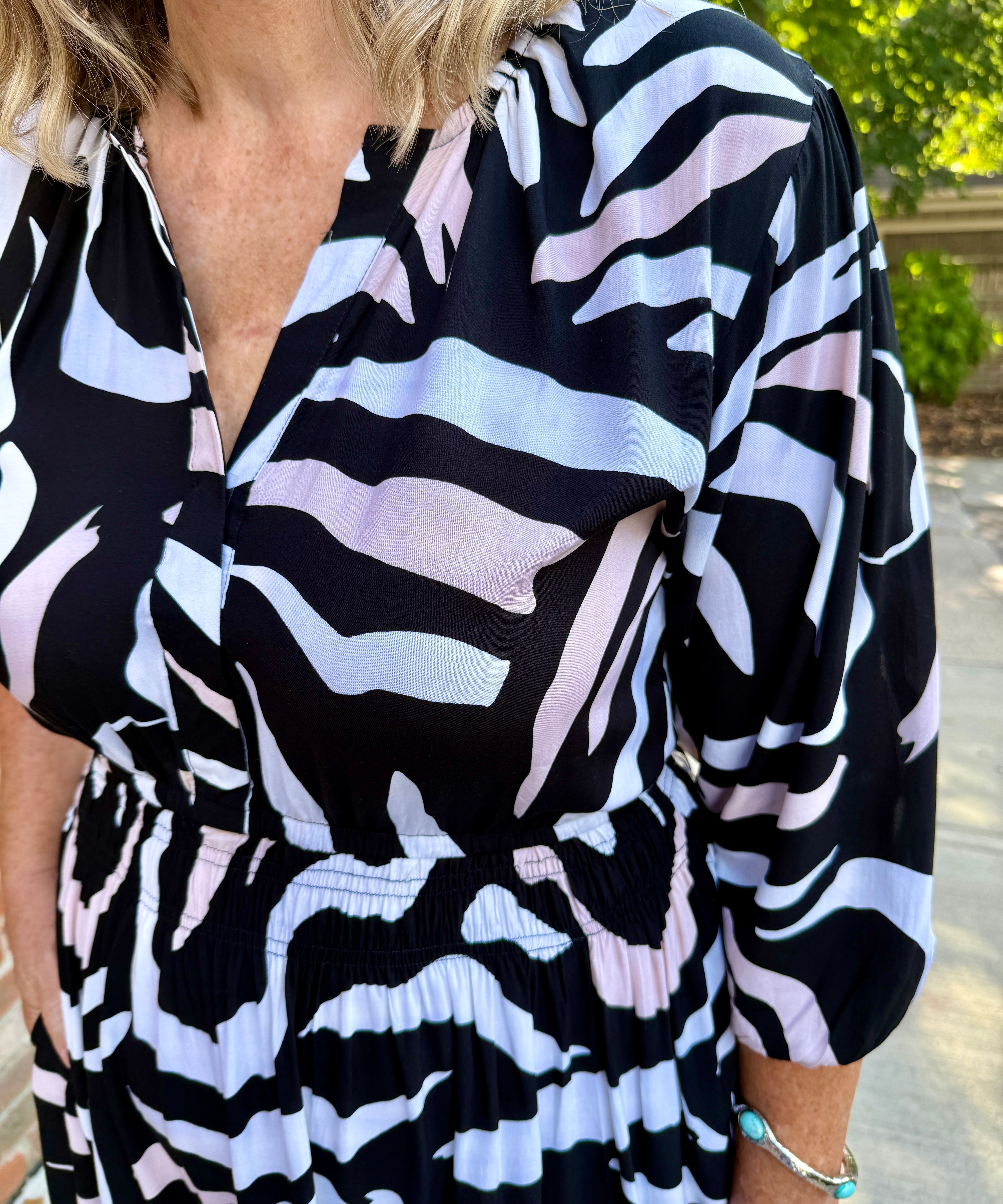 Portofino Midi Dress 3/4 Sleeve