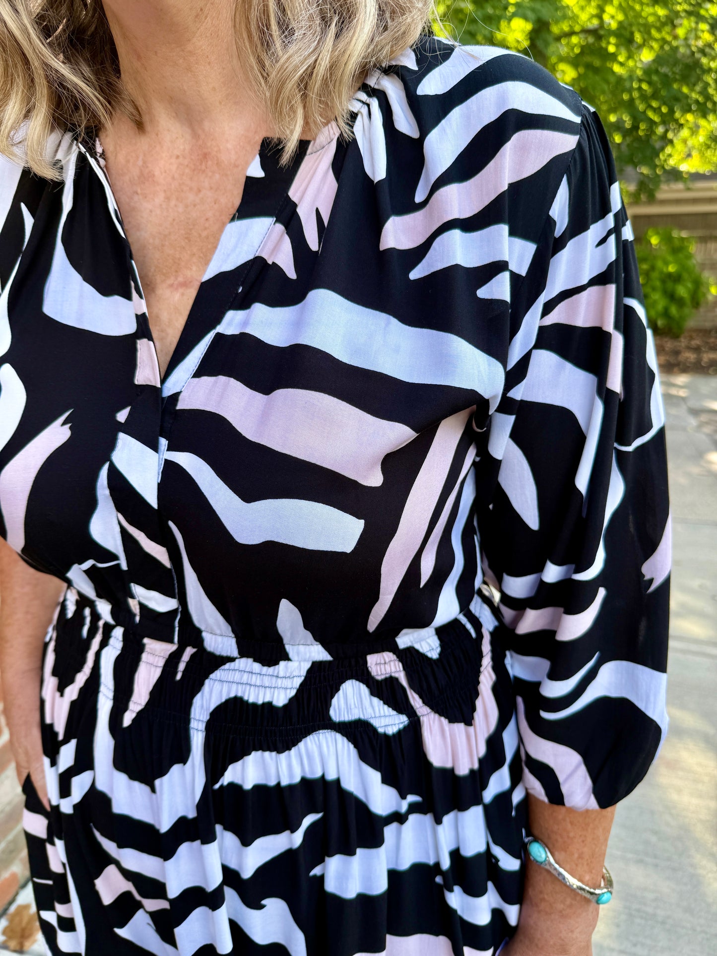 Portofino Midi Dress 3/4 sleeve