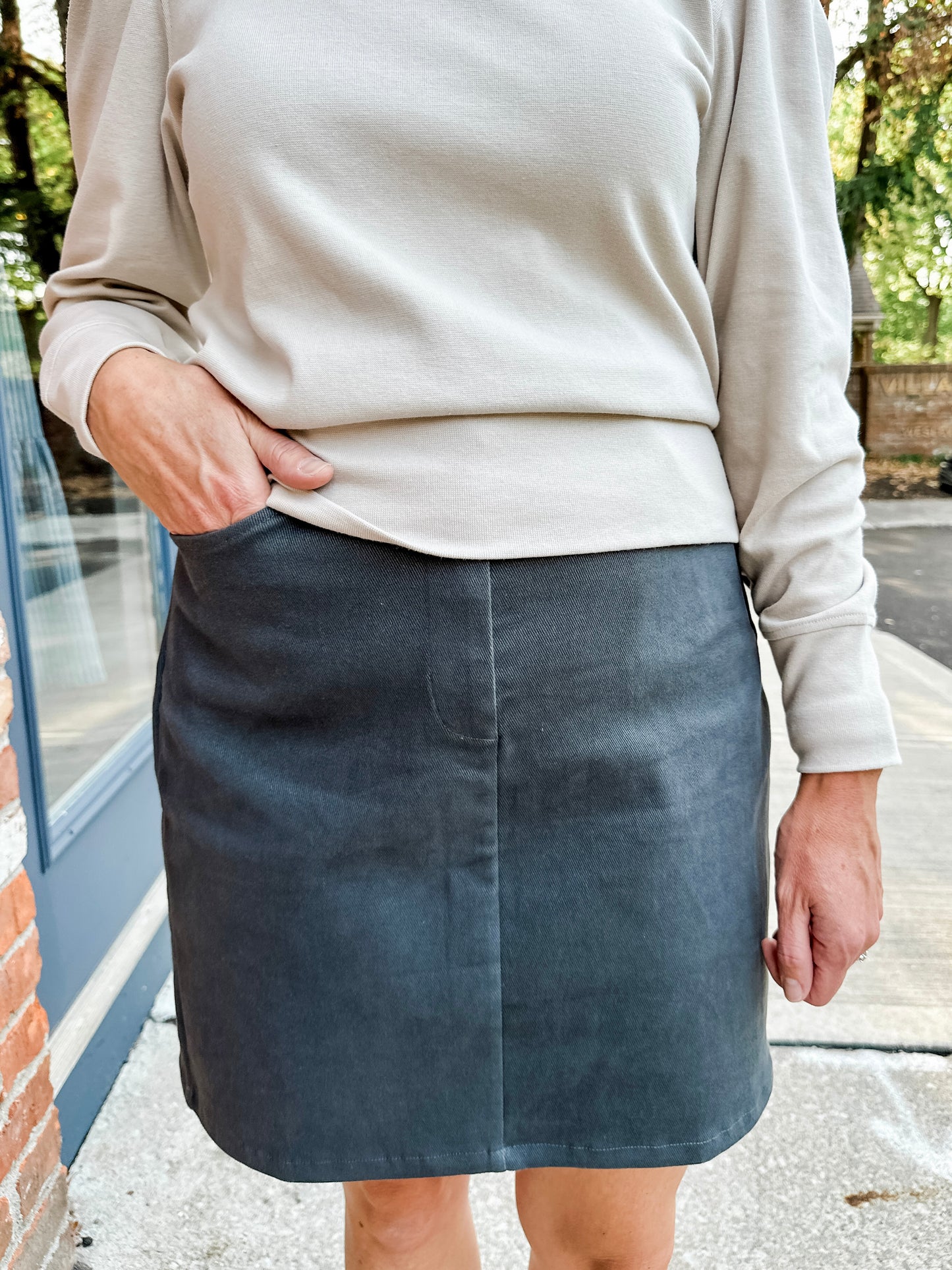 Denim Mini Skirt