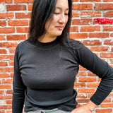 Long Sleeve Low Mock Top