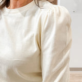 Puff Sleeve Pull Over Top