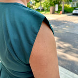 Jewel Button-Front Midi Dress