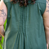 Sleeveless Pleated Dress