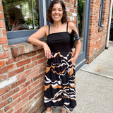 Spaghetti Strap Mixed Media Dress