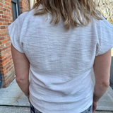 Sleeveless Cotton-Blend Cardigan Sweater