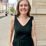 Shoulder Tie knit dress