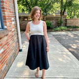 Mixed Media Tank Dress