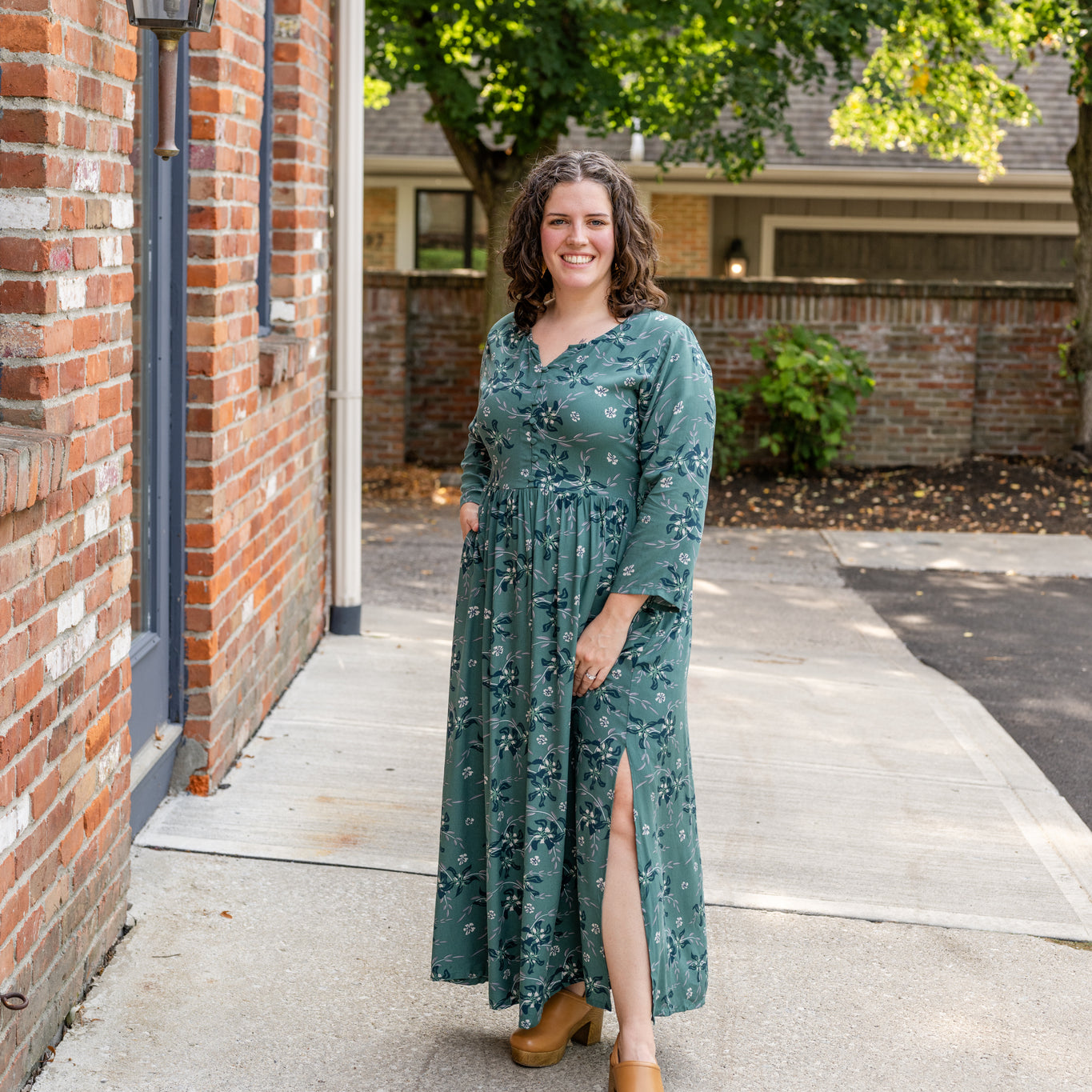 Laura Front Button Dress