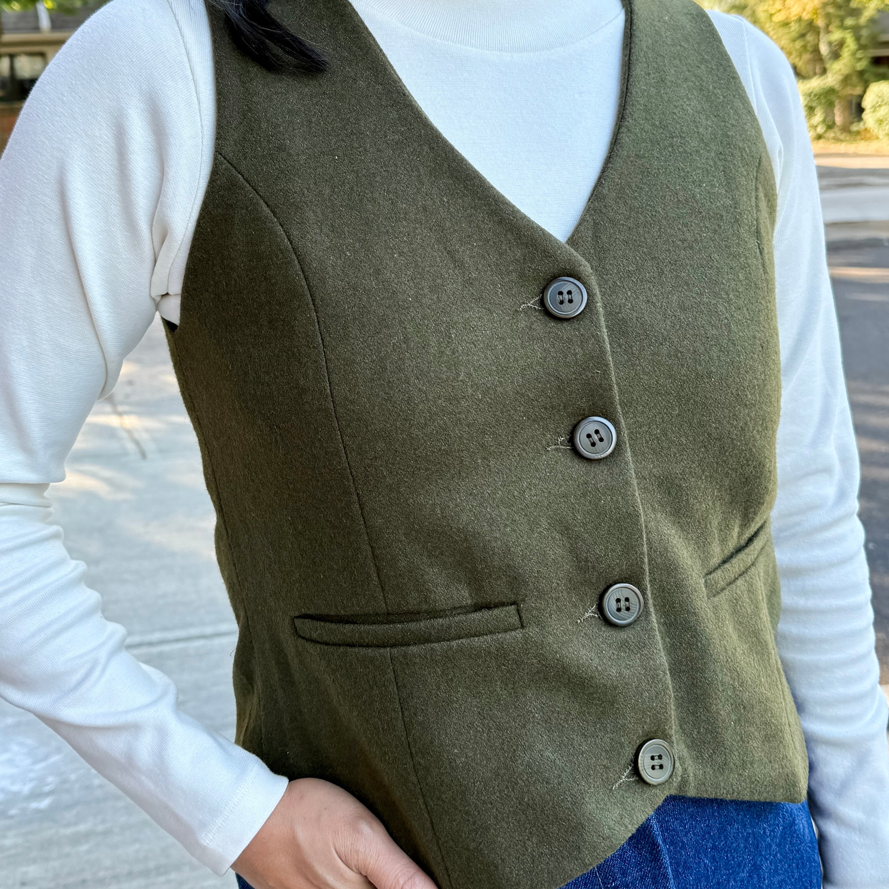 Button-Front Vest
