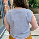 Sleeveless Square Neck Top