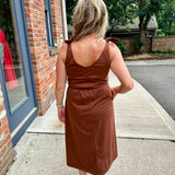 Shoulder Tie knit dress