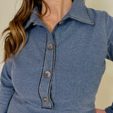 Fit & Flare Flannel Shirt Dress