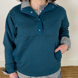 Quilted Snap Pullover