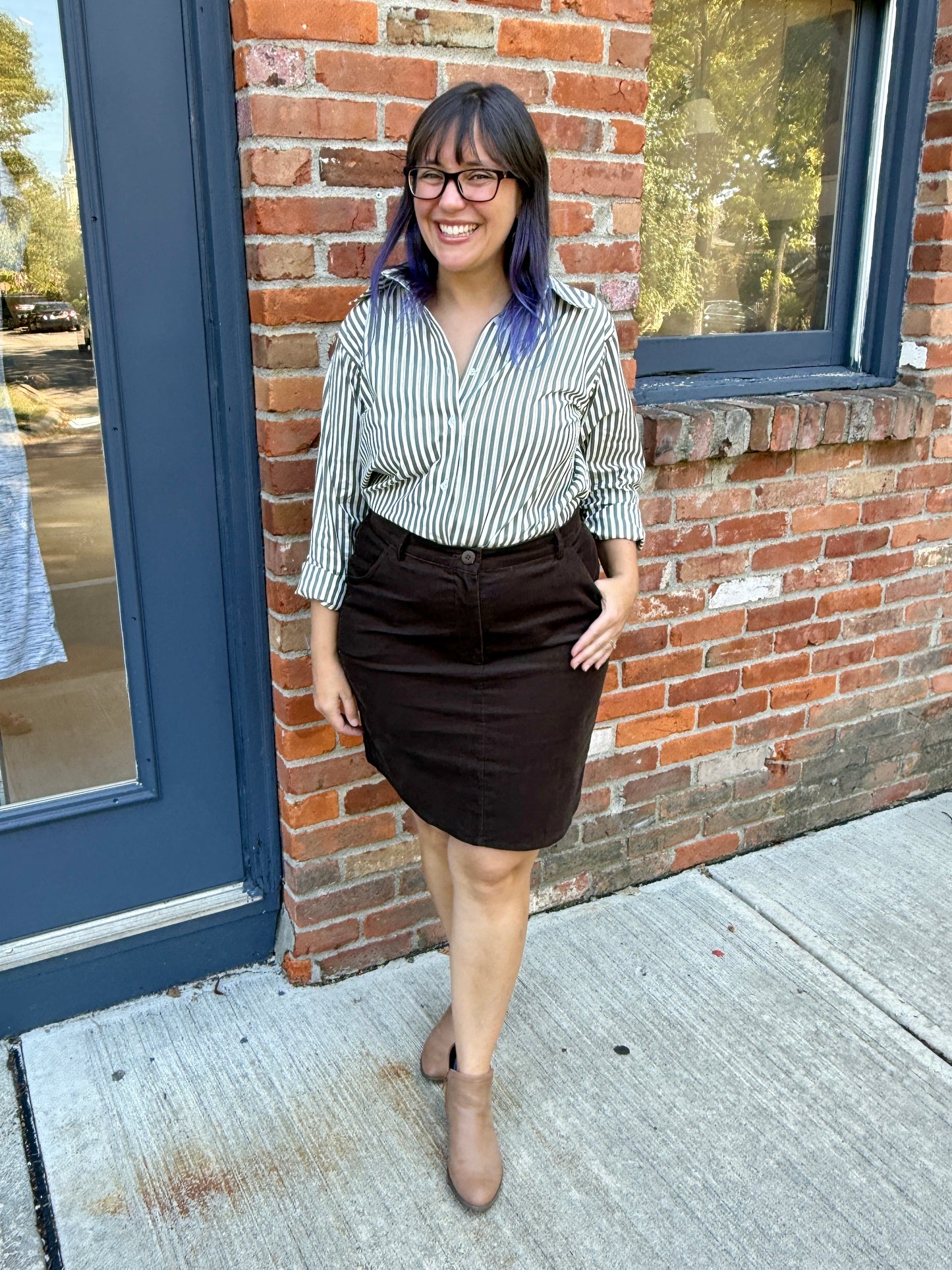 Corduroy Mini Skirt