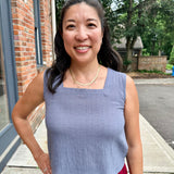 Sleeveless Square Neck Top