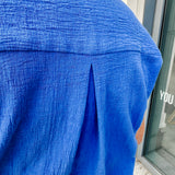 dolman band collar blouse