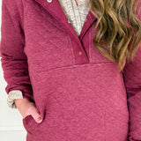 Quilted Snap Pullover