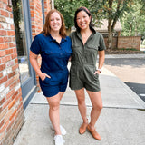 Utility Linen Romper