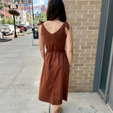 Shoulder Tie knit dress